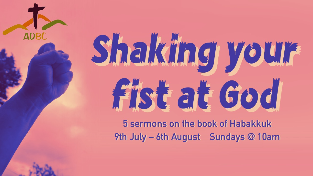 Shaking your first at God